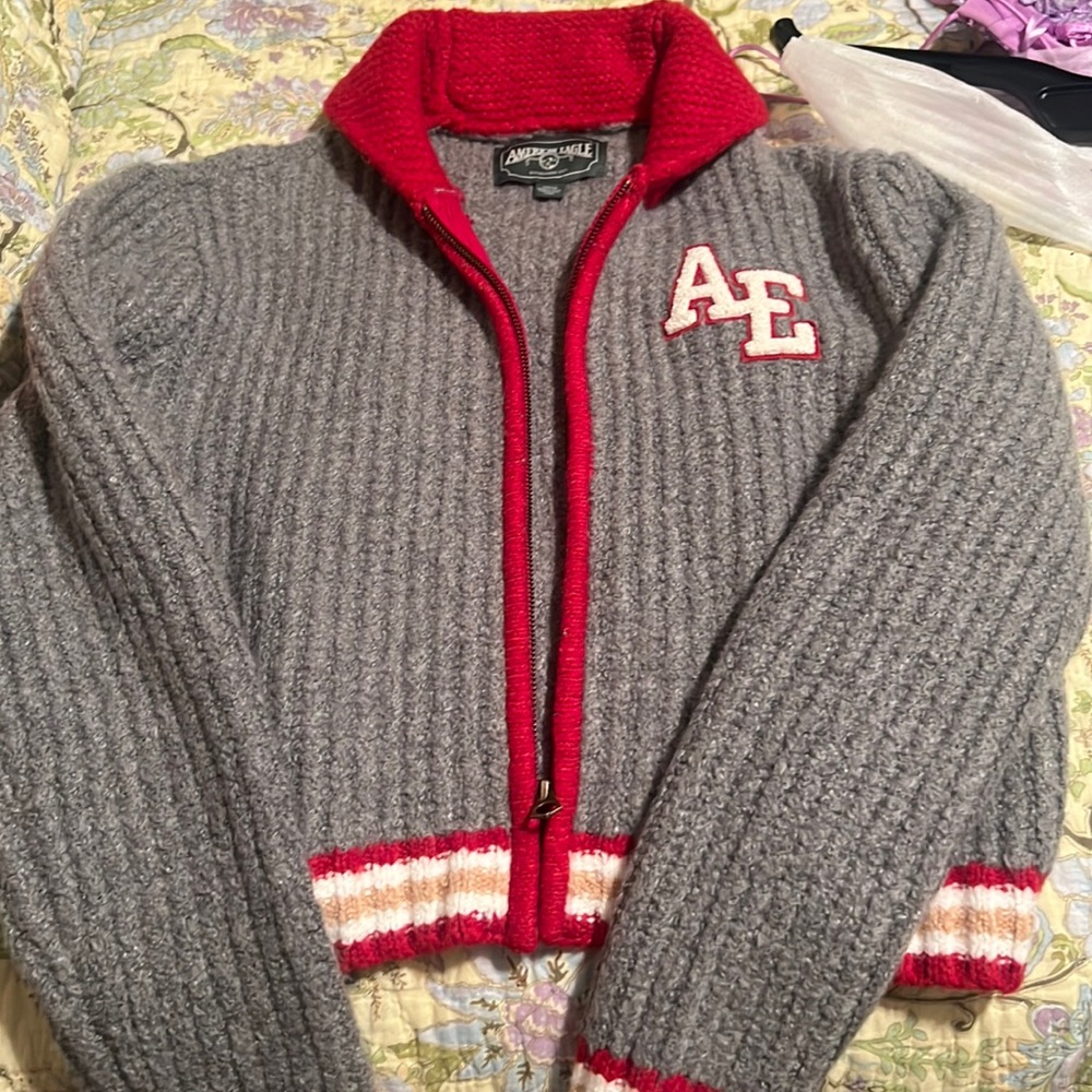 American Eagle Zip Sweater